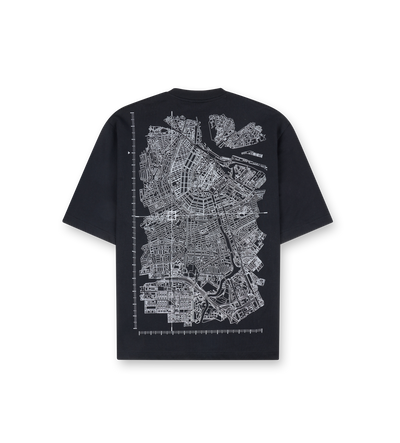 Map Logo Boxy T-Shirt Black