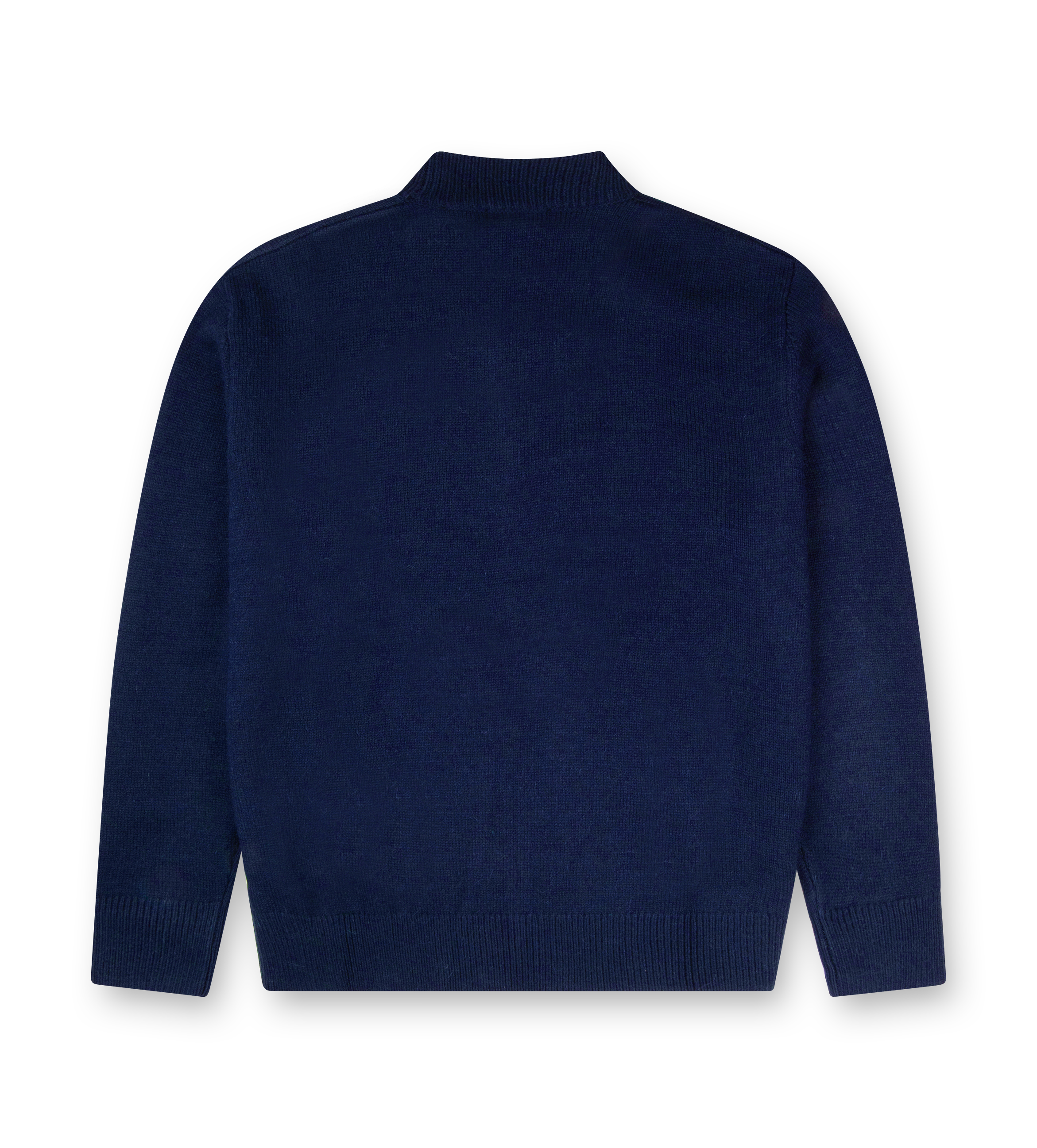 Knitted Crewneck Marine Blue/ White