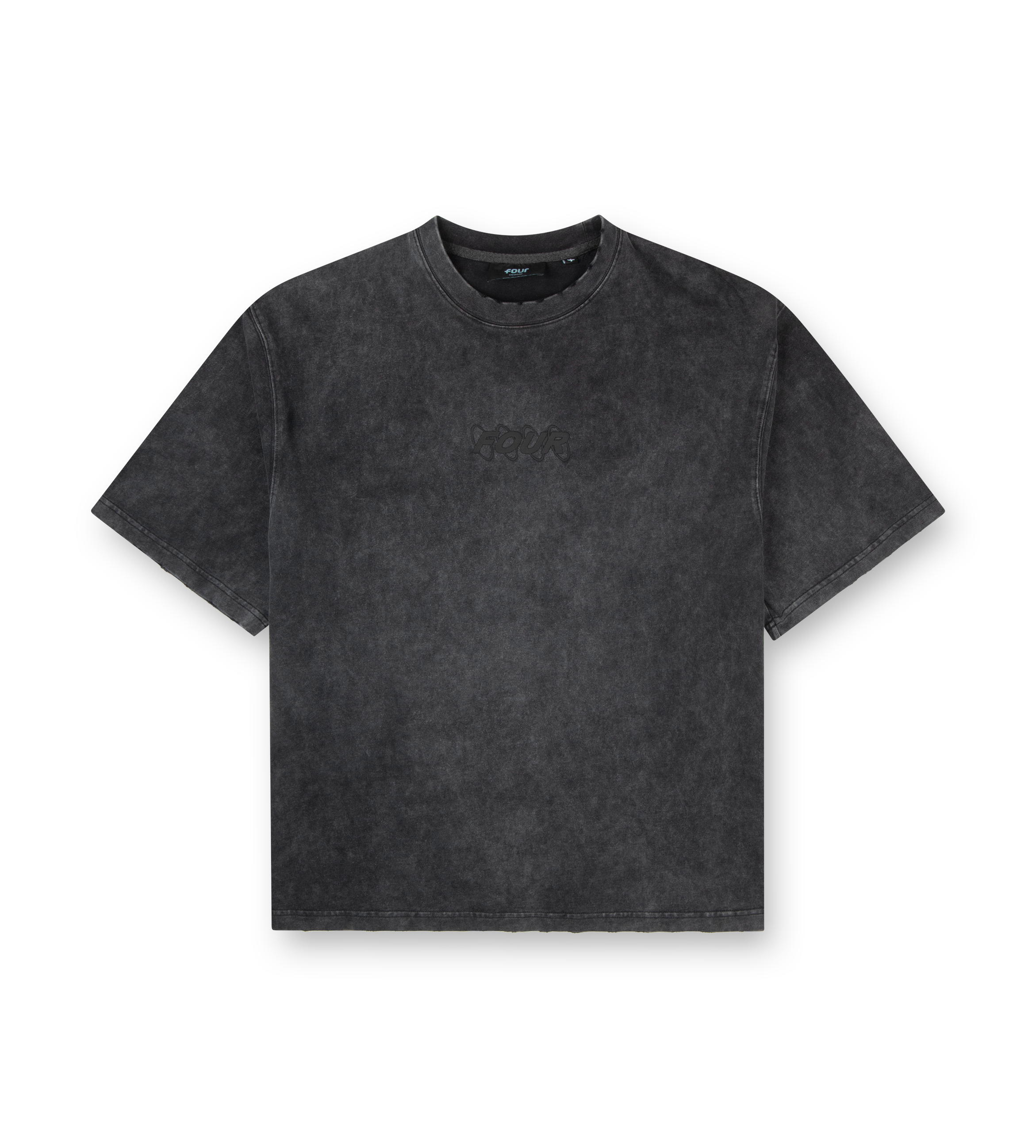 Circles Boxy T-Shirt Washed Black