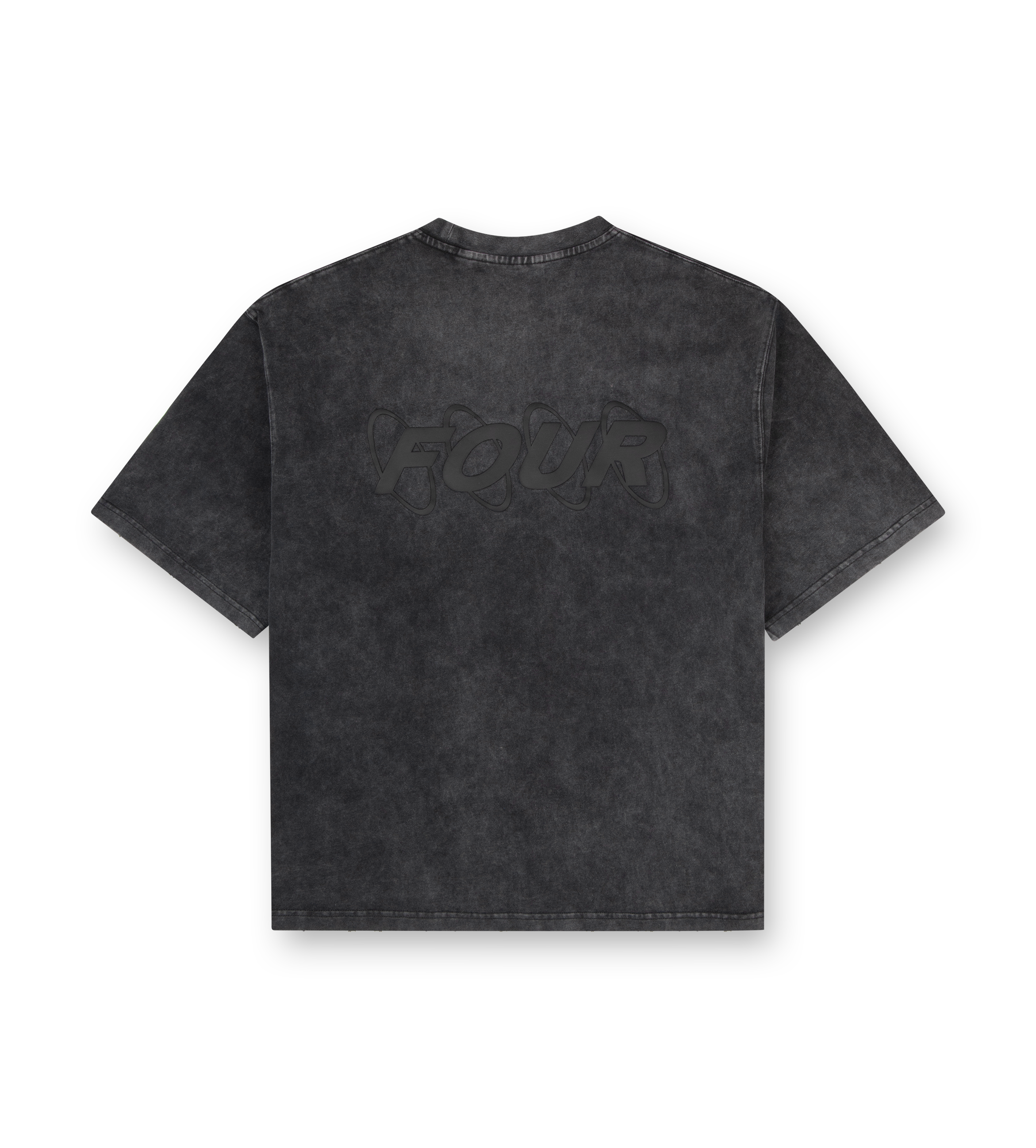 Circles Boxy T-Shirt Washed Black