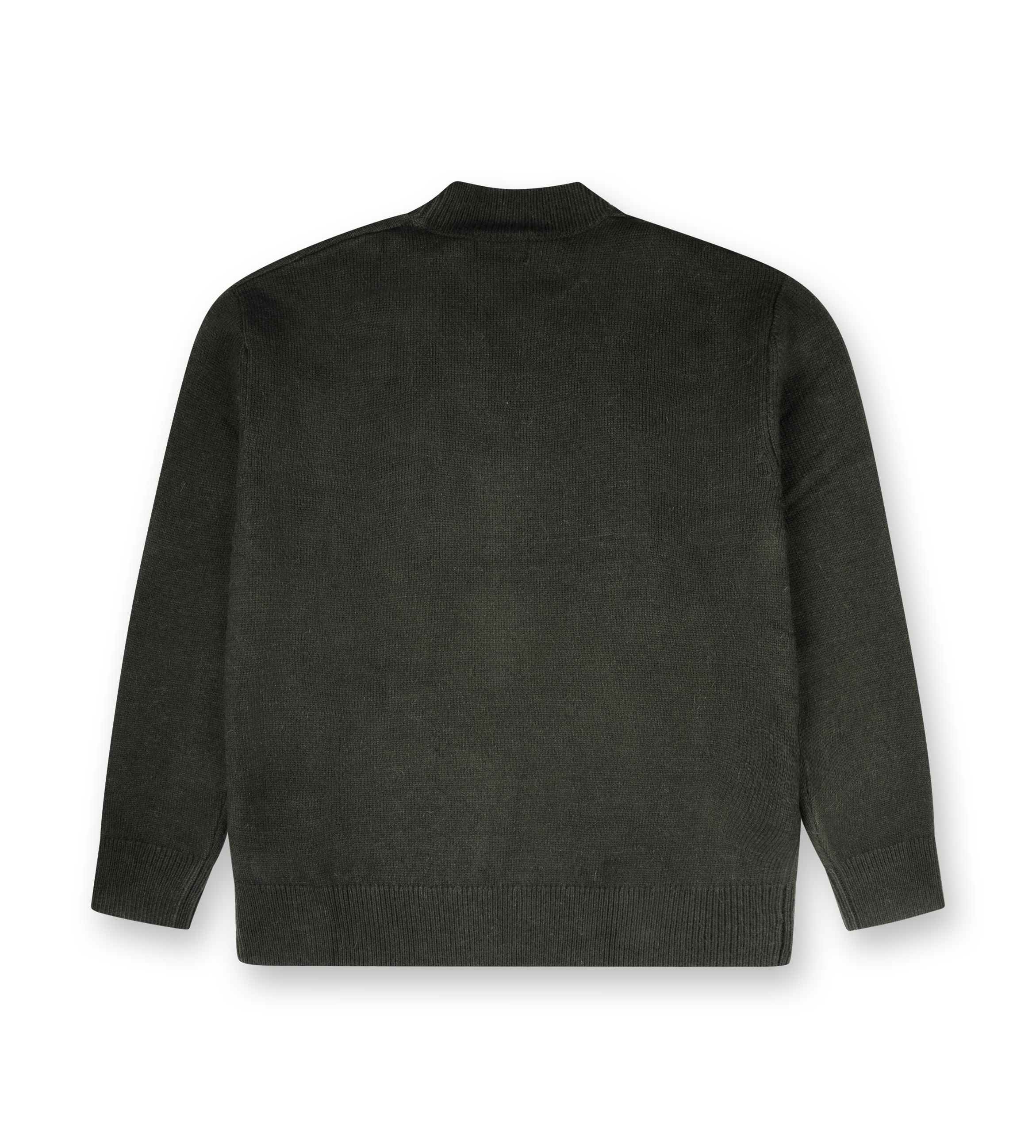 Knitted Crewneck Dark Green/ Black