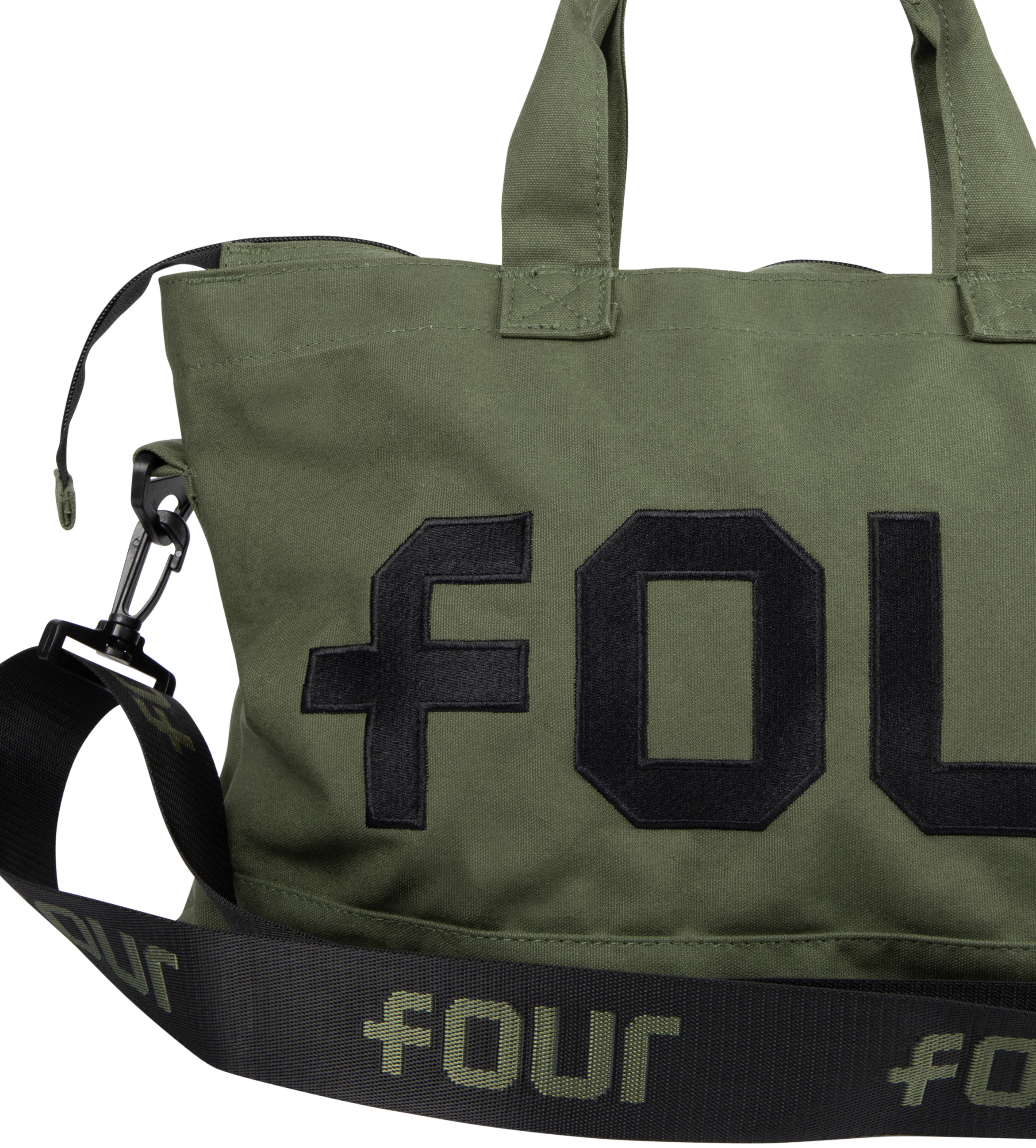 Logo Embroidery Shopper Small Army Green