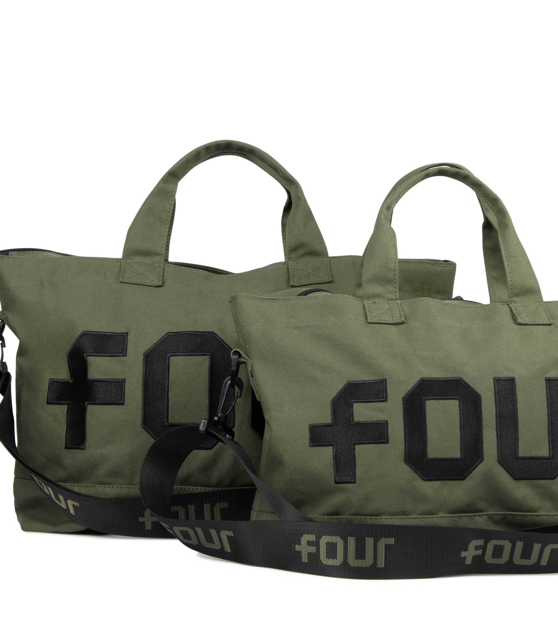 Logo Embroidery Shopper Small Army Green