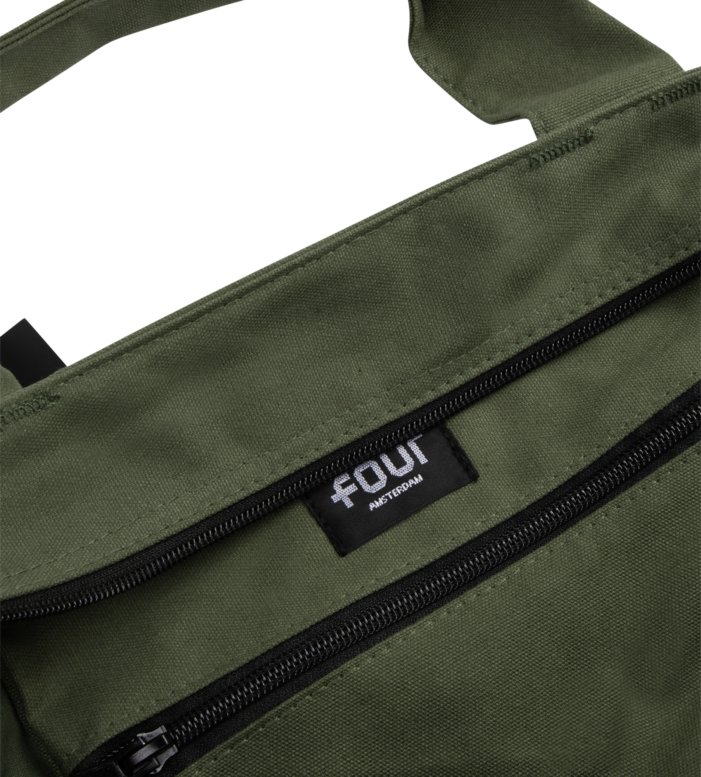 Logo Embroidery Shopper Small Army Green