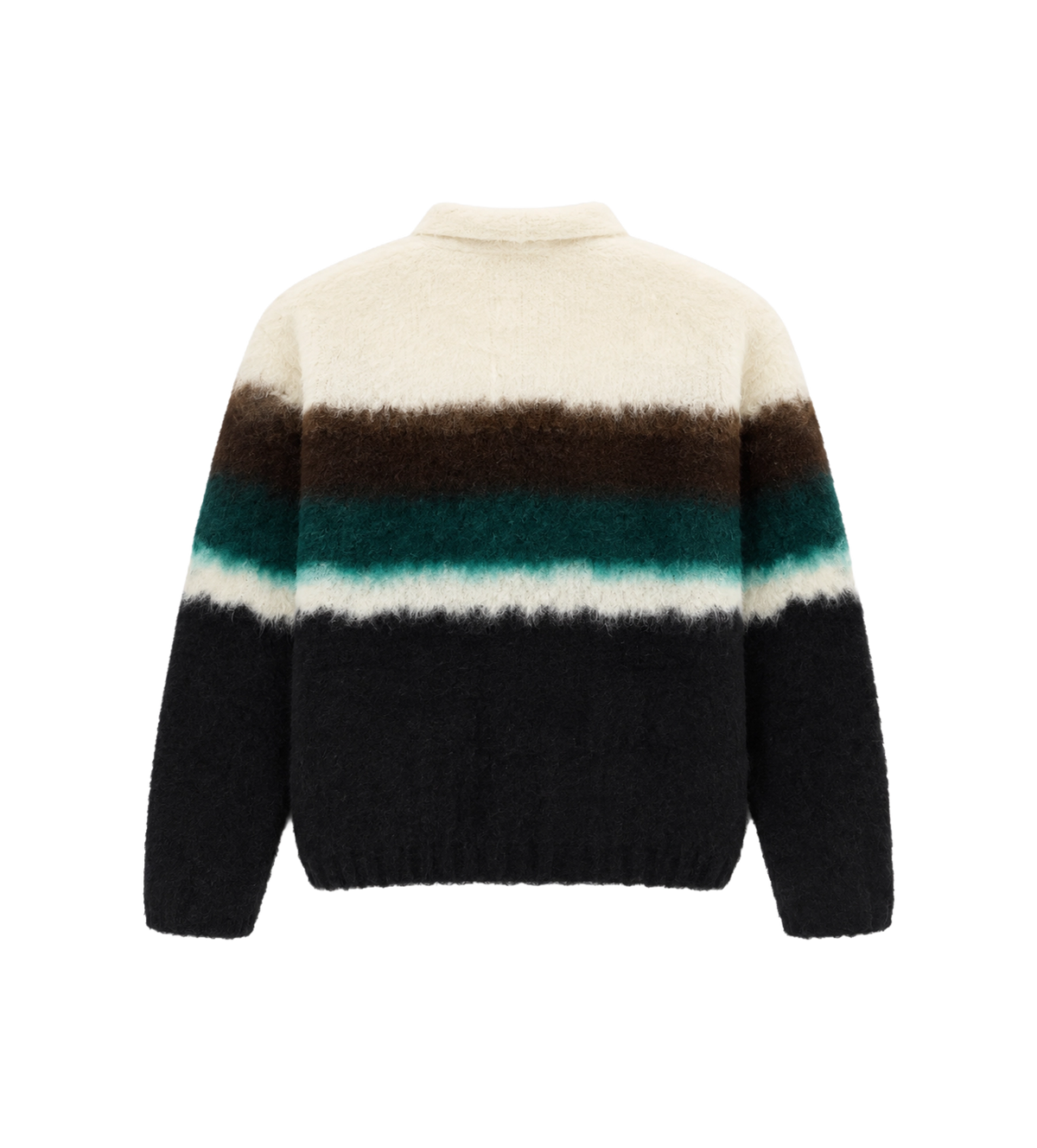 Chusen-geverfde gebreide cardigan multikleur