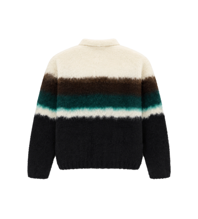 Chusen-geverfde gebreide cardigan multikleur