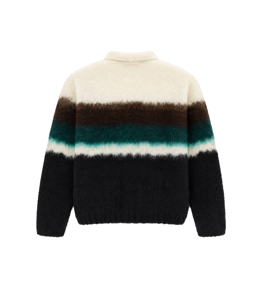 Chusen-geverfde gebreide cardigan multikleur