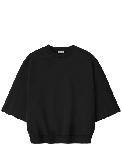 Cut Sleeve Sweatshirt in Black
