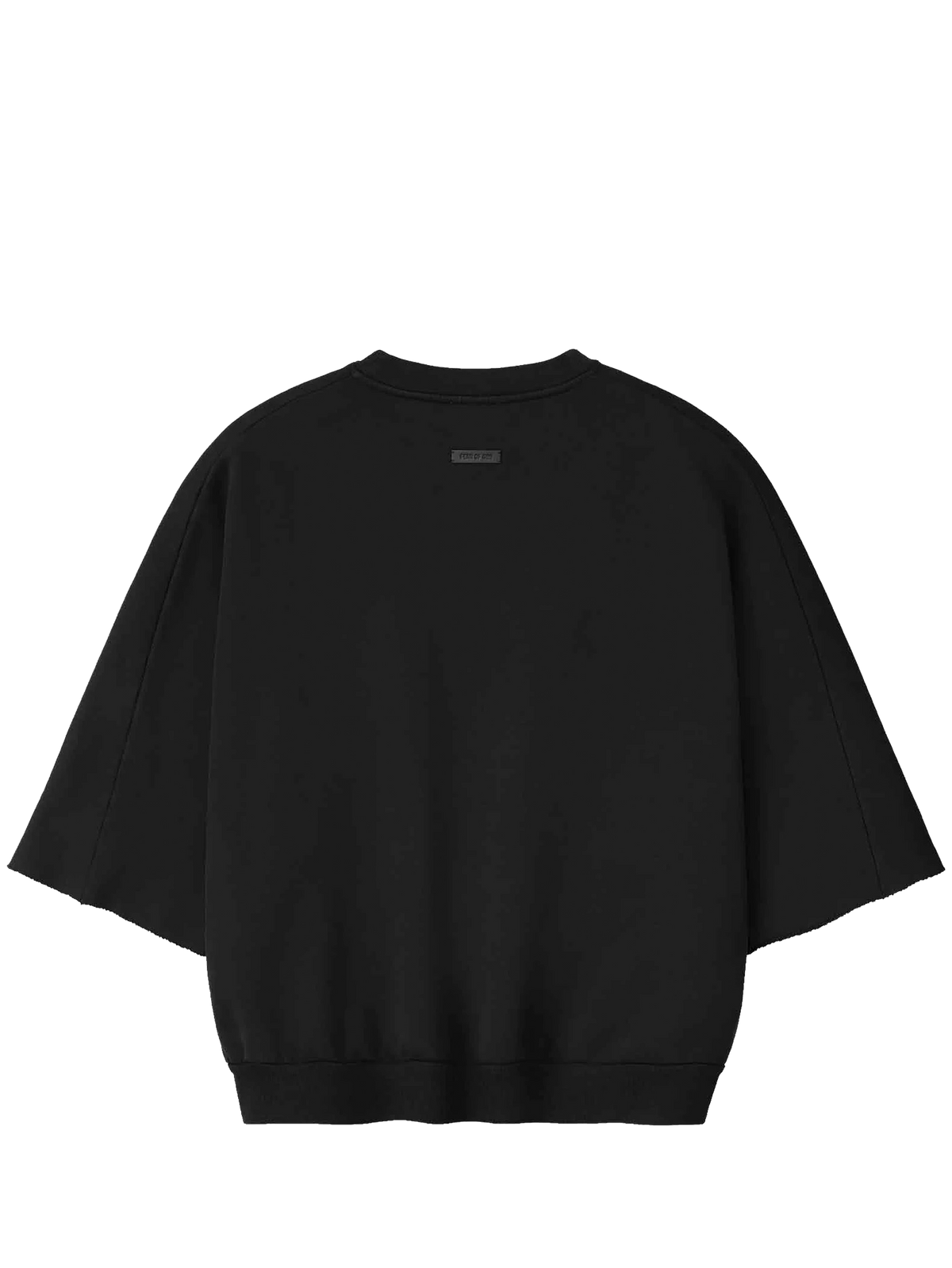 Cut Sleeve Sweatshirt in Black