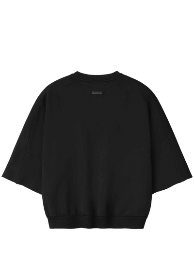 Cut Sleeve Sweatshirt in Black