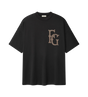 Cotton Rayon 43 Tee in Black