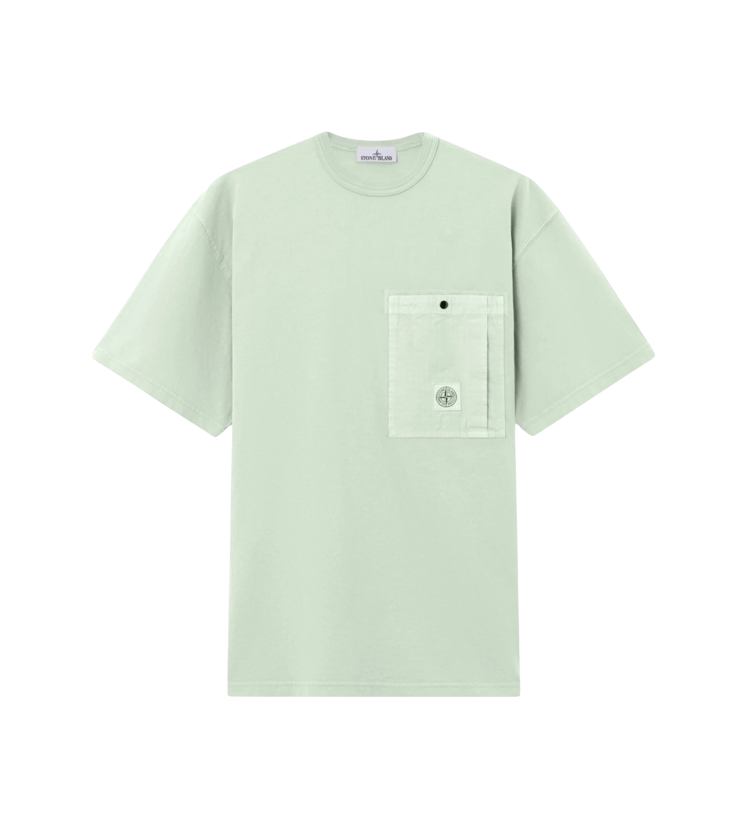 Stone Island T-Shirt Combed Organic Cotton Jersey - Sage Green