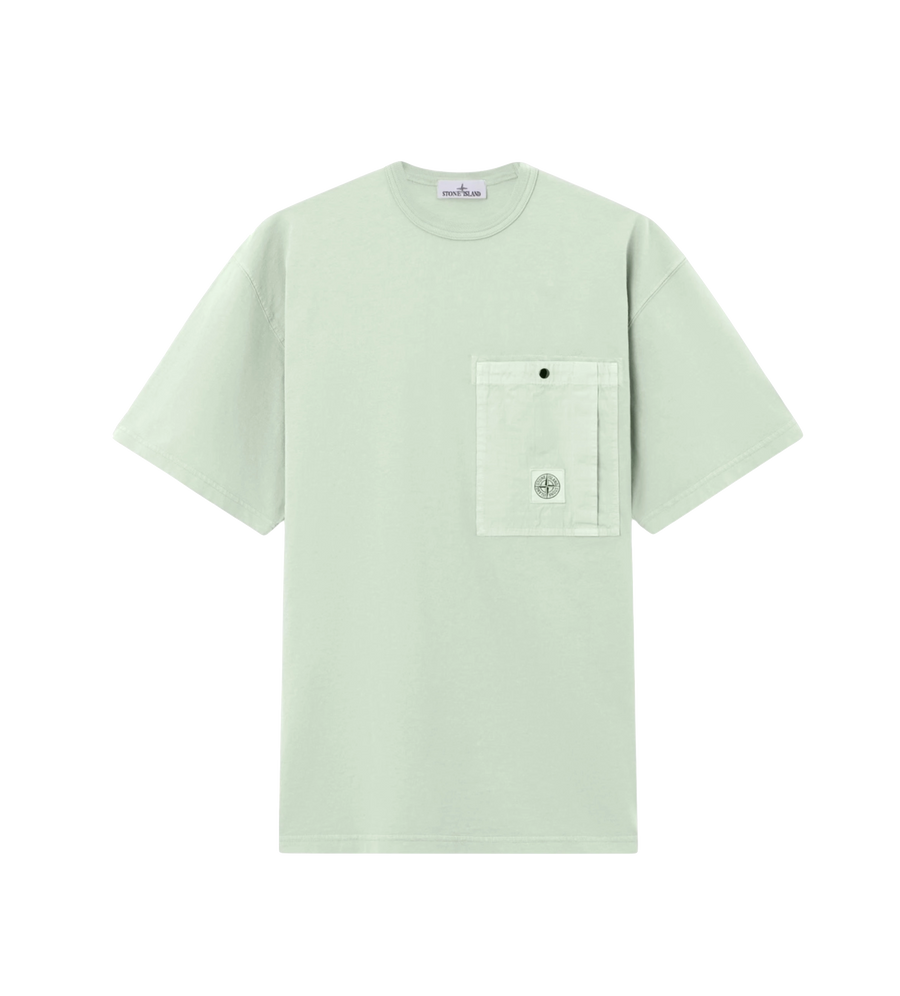 Stone Island T-Shirt Combed Organic Cotton Jersey - Sage Green