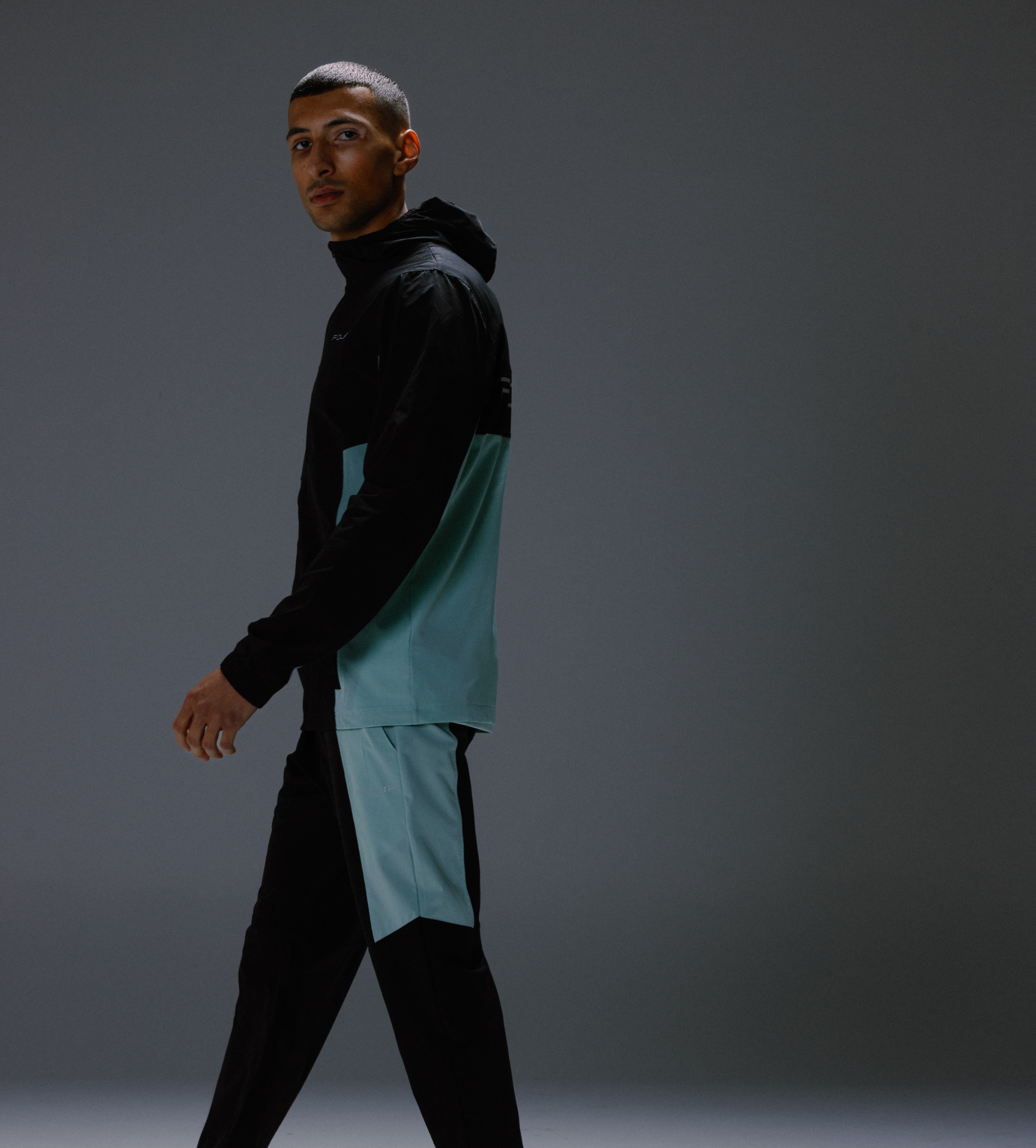 Sportswear Trackpants Black/ Light Green