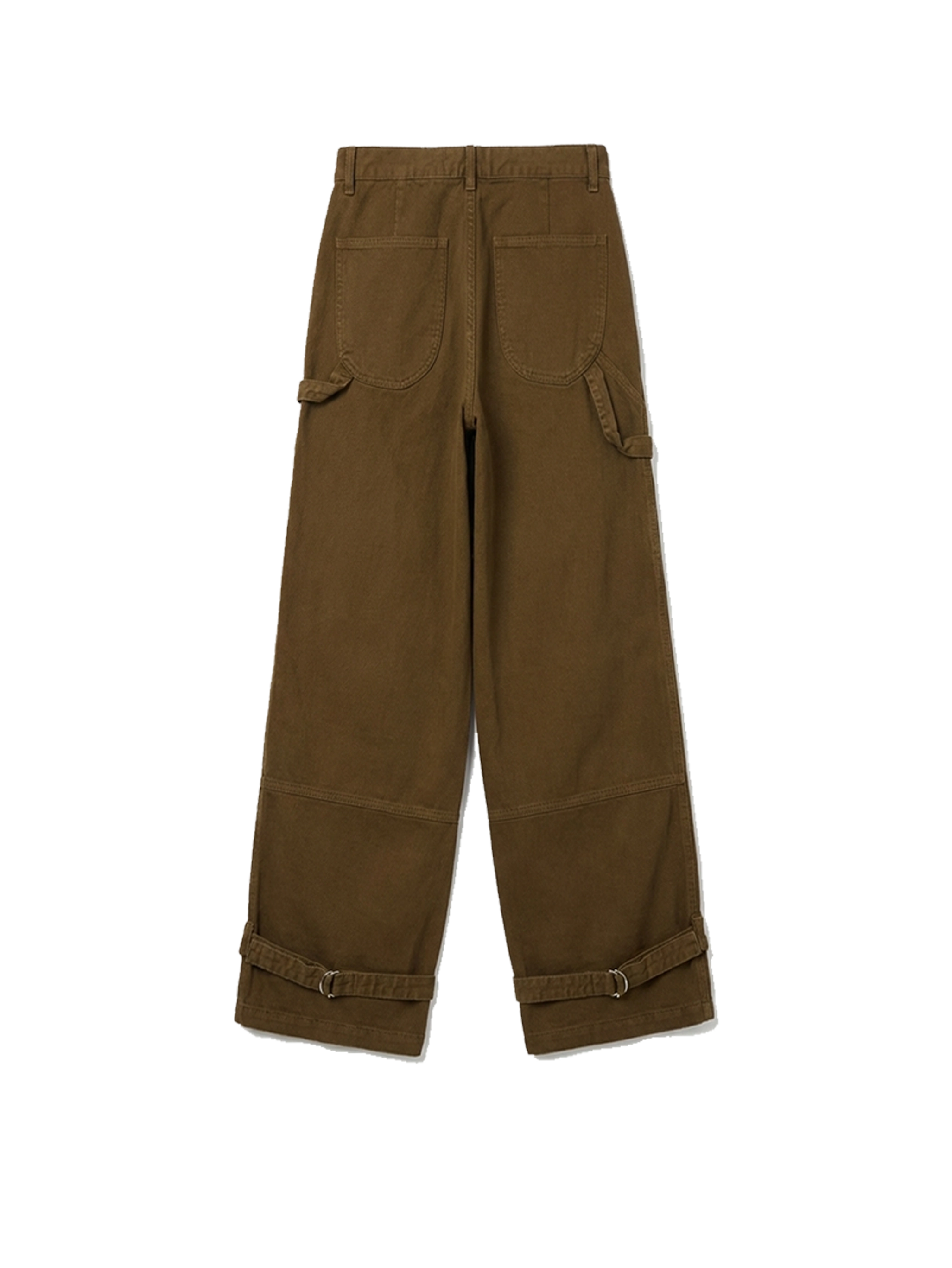 Off-White Gothic Drill Relaxed Pants in Vintage Beech