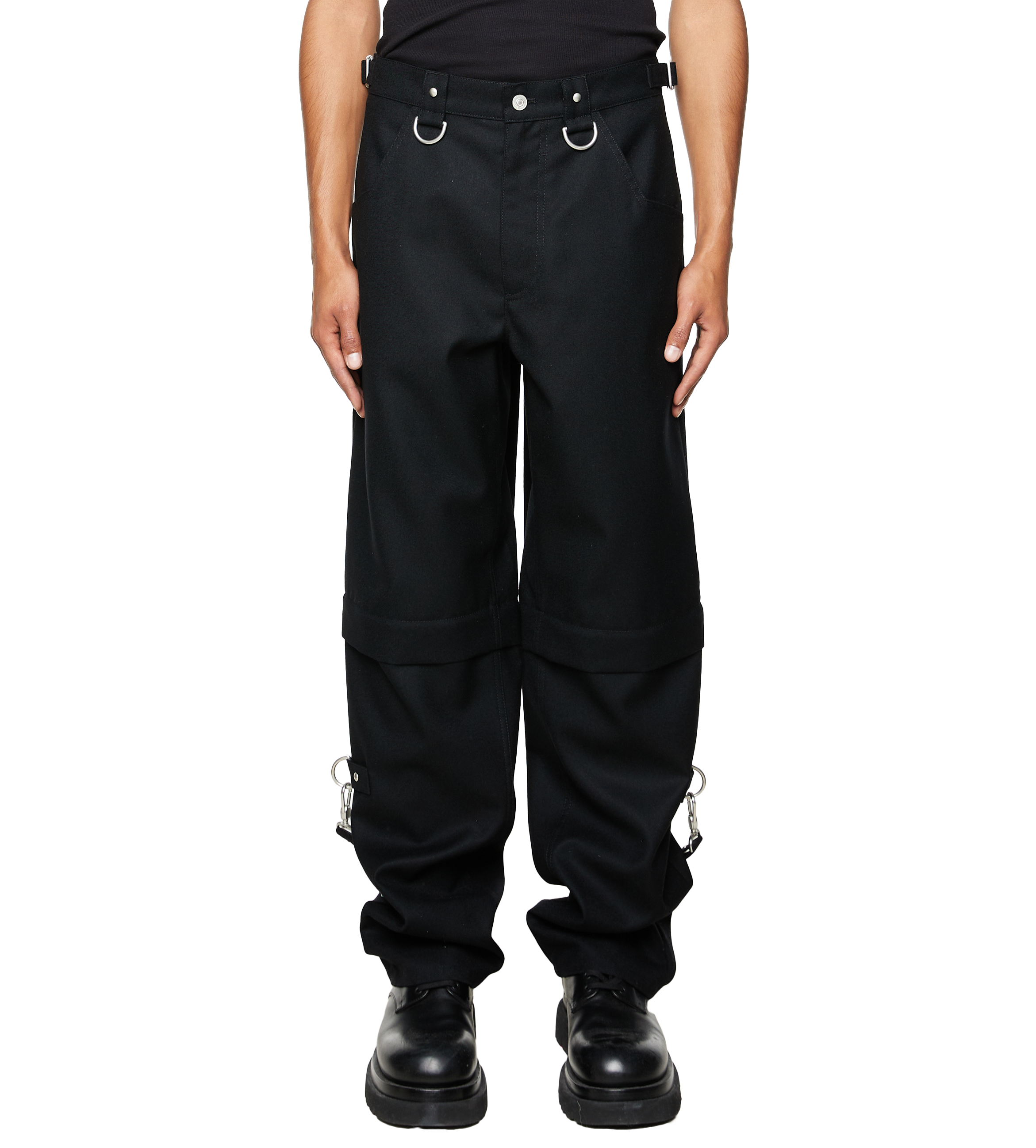 Loose Fit Trousers Black