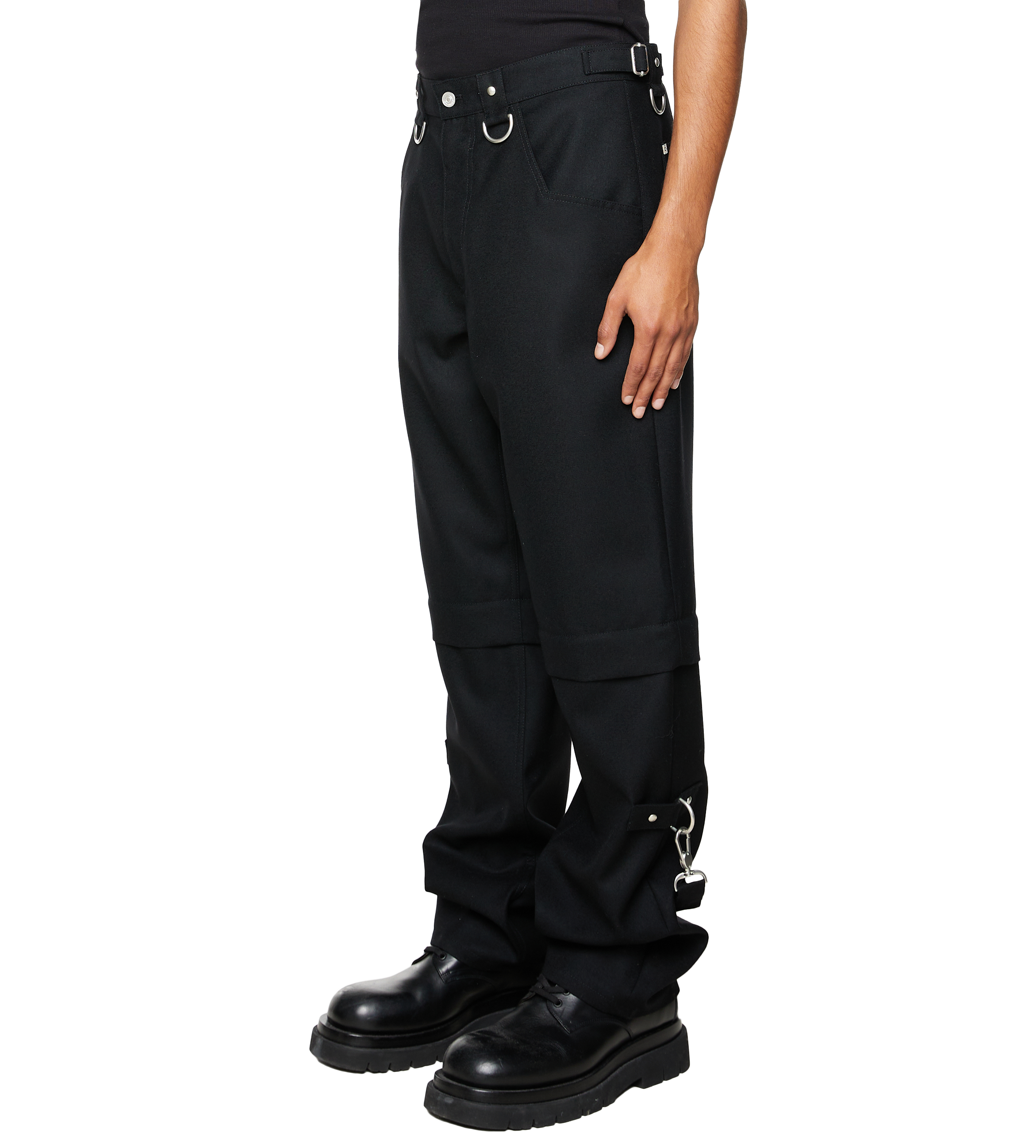 Loose Fit Trousers Black