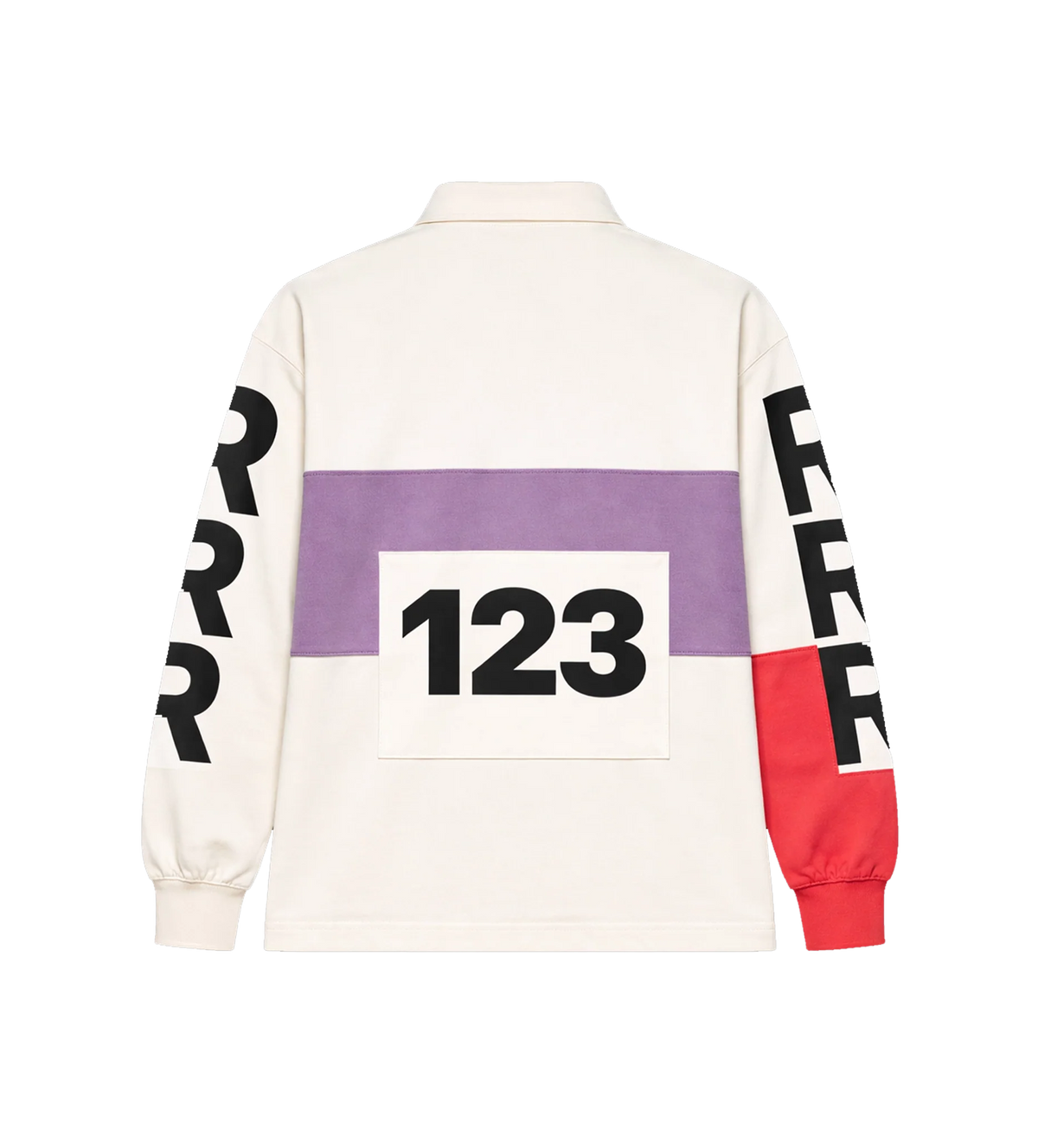 Graphic Rugby Shirt White