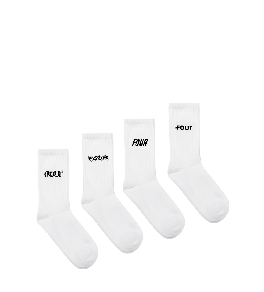 4-Pack Socks White