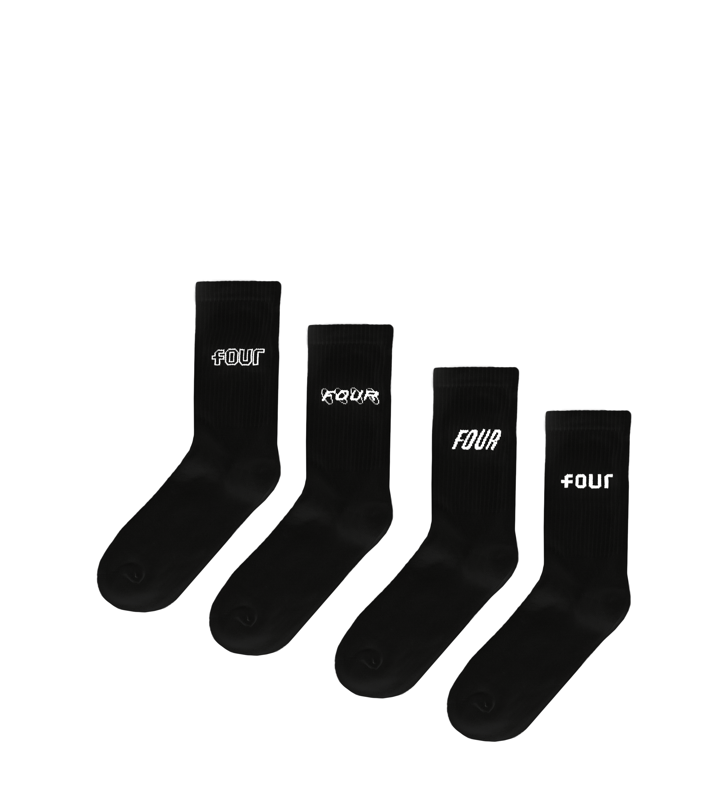 4-Pack Socks Black