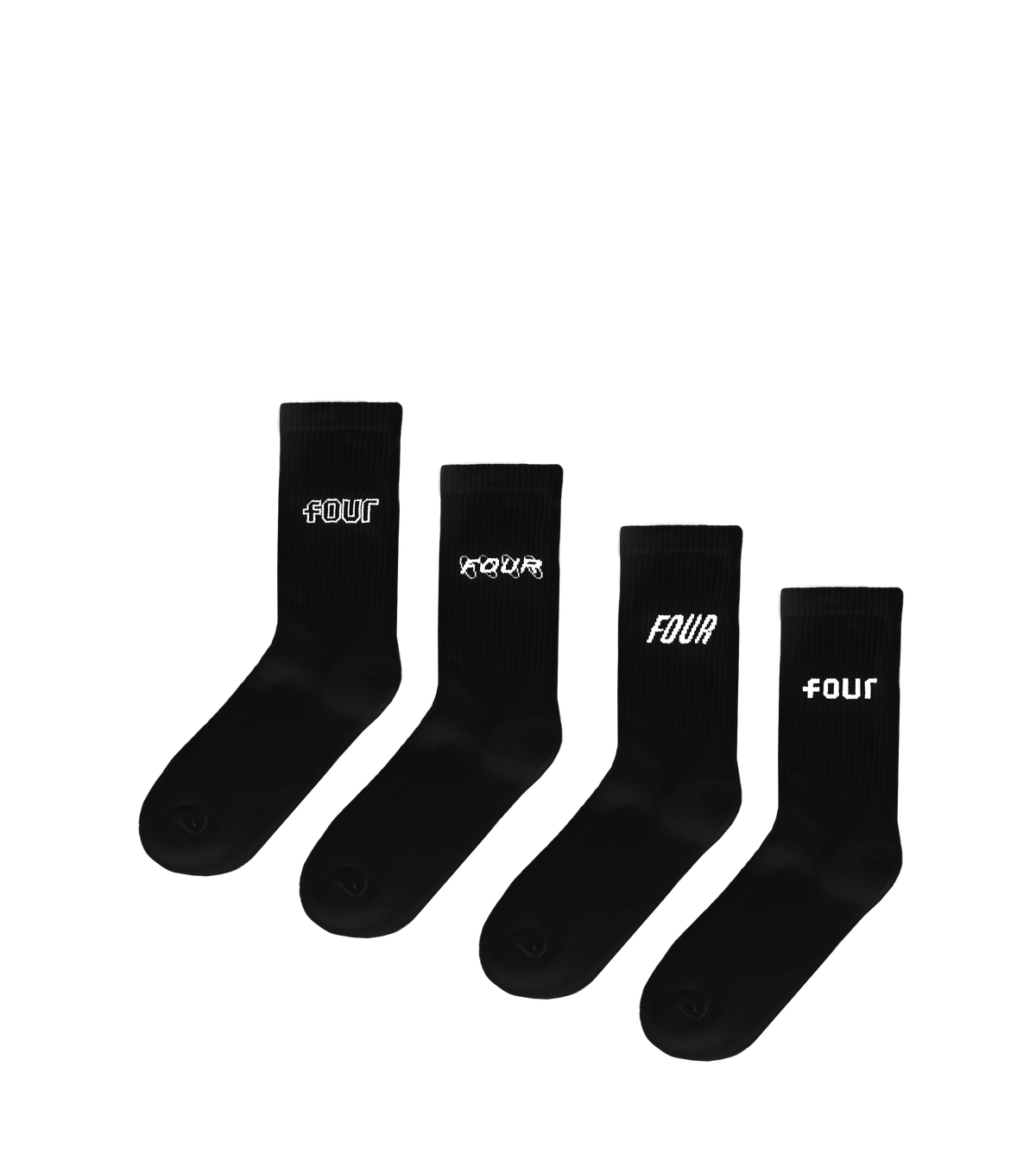 4-Pack Socks Black