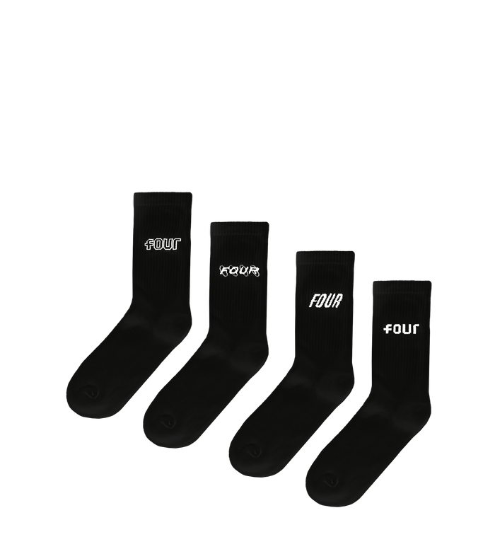 4-Pack Socks Black