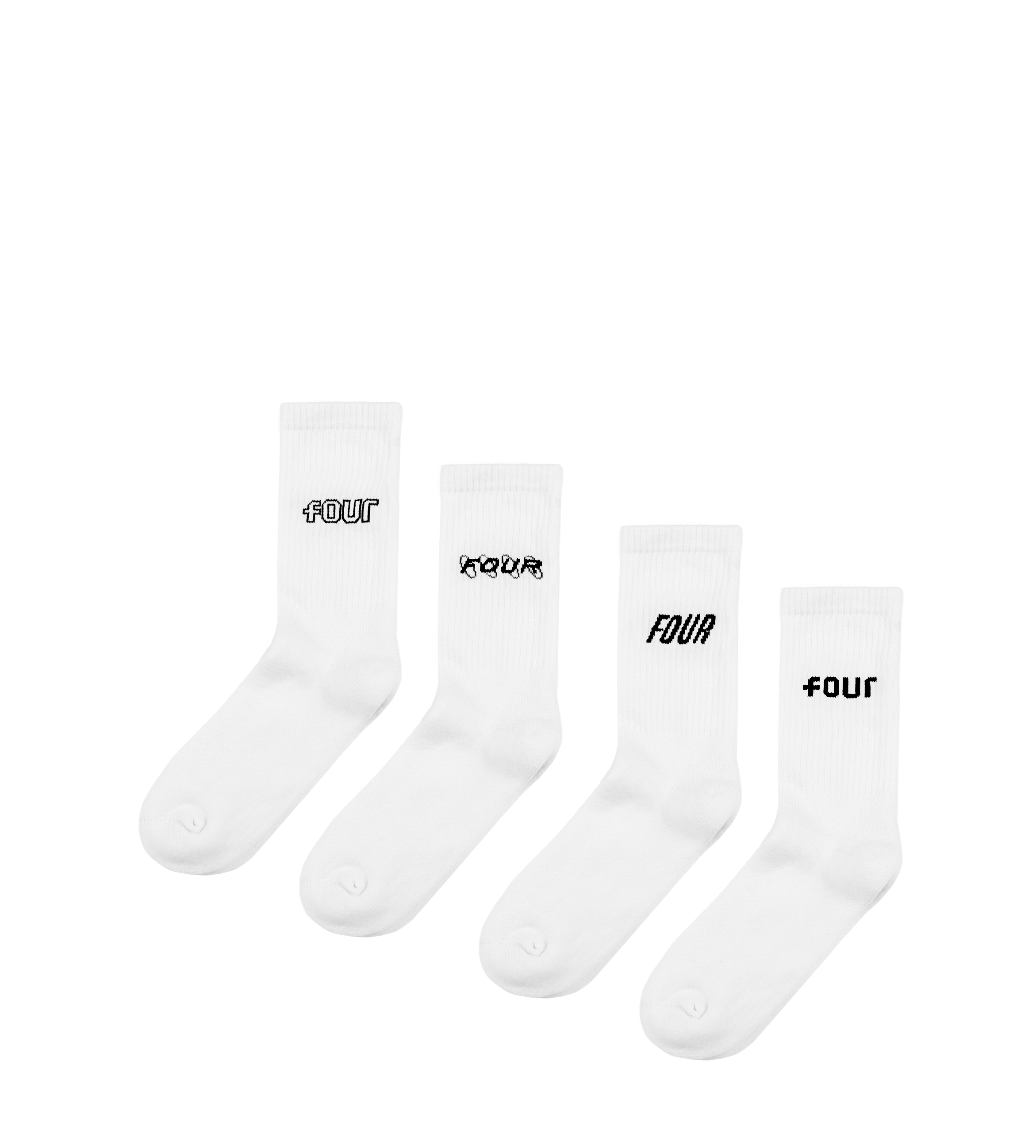 4-Pack Socks White