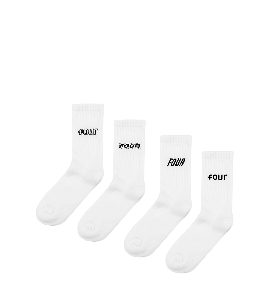 4-Pack Socks White