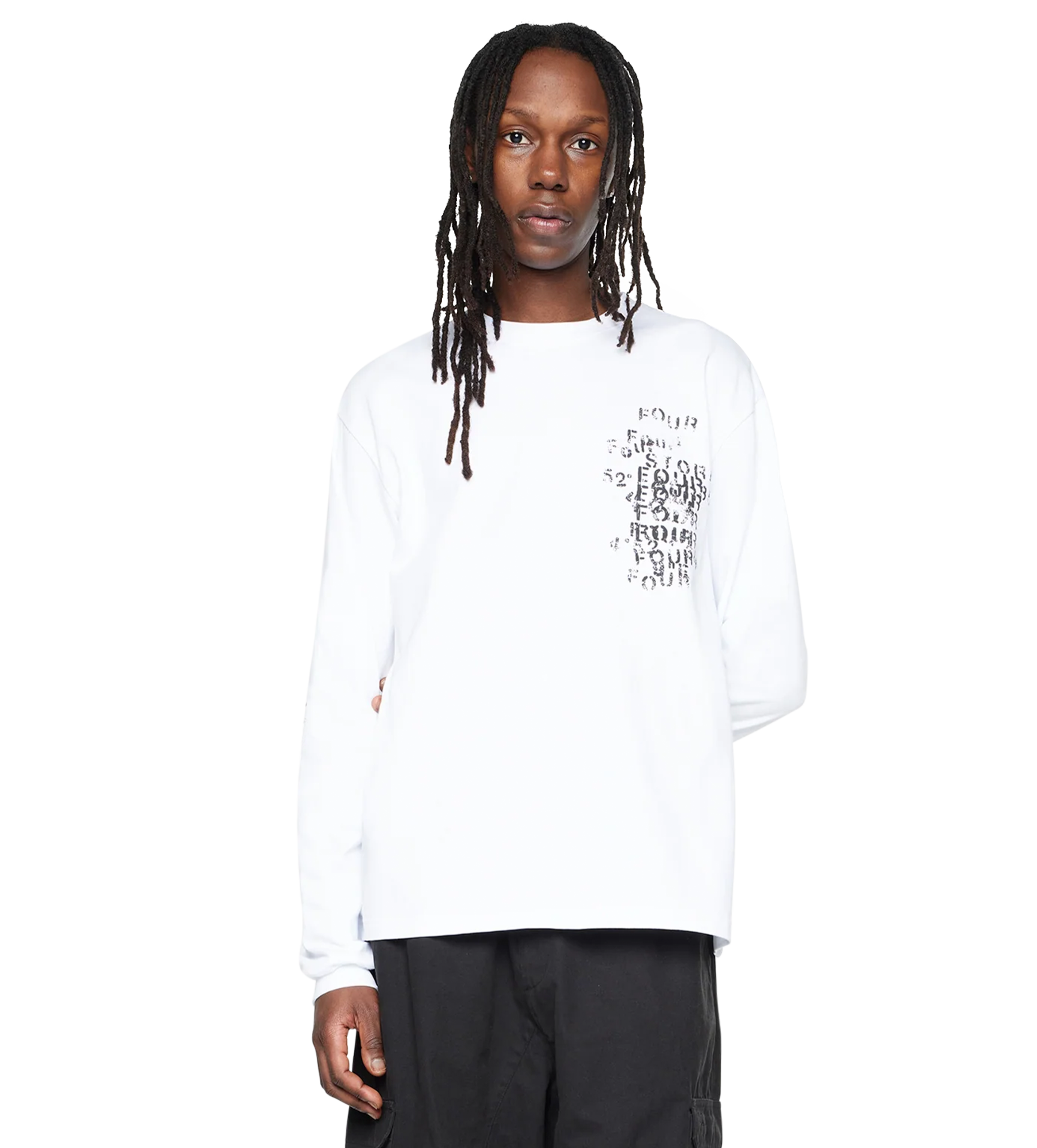 Grunge Longsleeve Wit