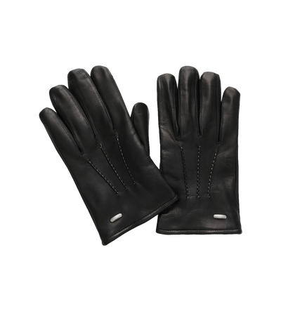 His Gloves Black Leather