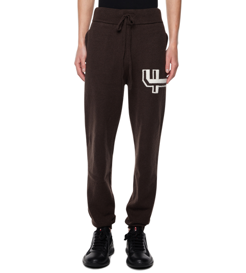 Knitted Pants Cuffed Brown