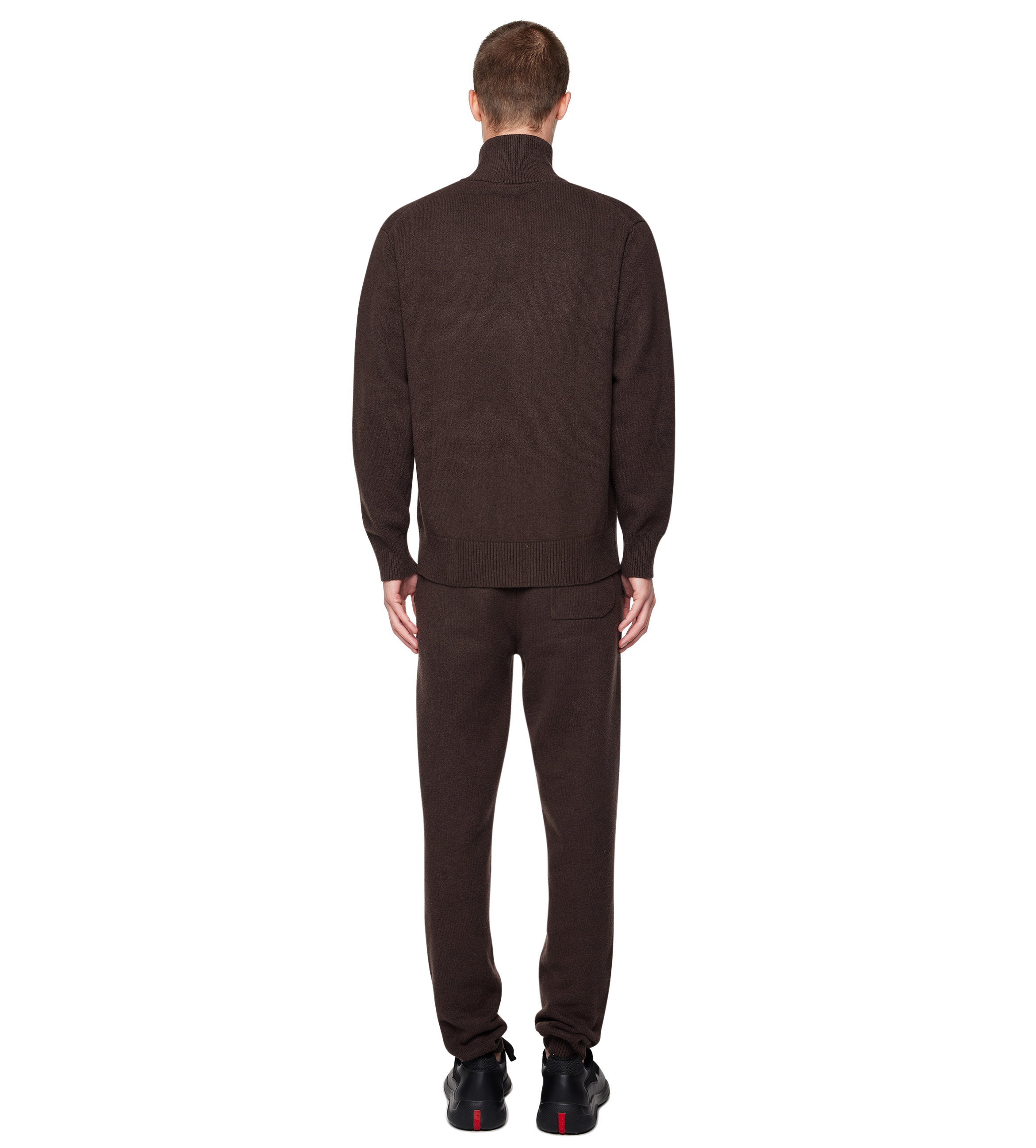 Knitted Zip Up Brown