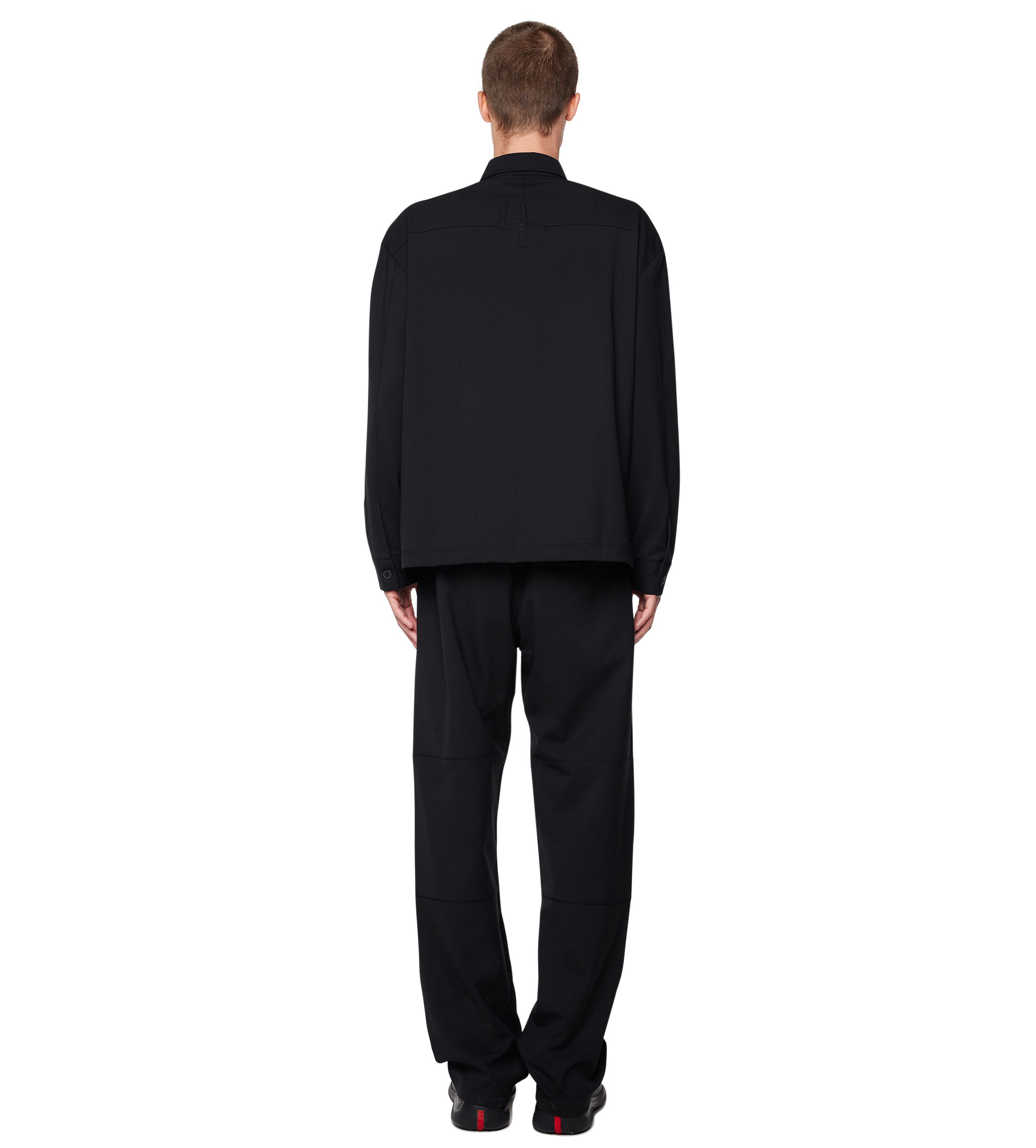 Script Wool Track Jacket Black