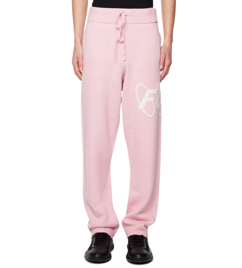 Big Circles Knitted Pants Soft Pink