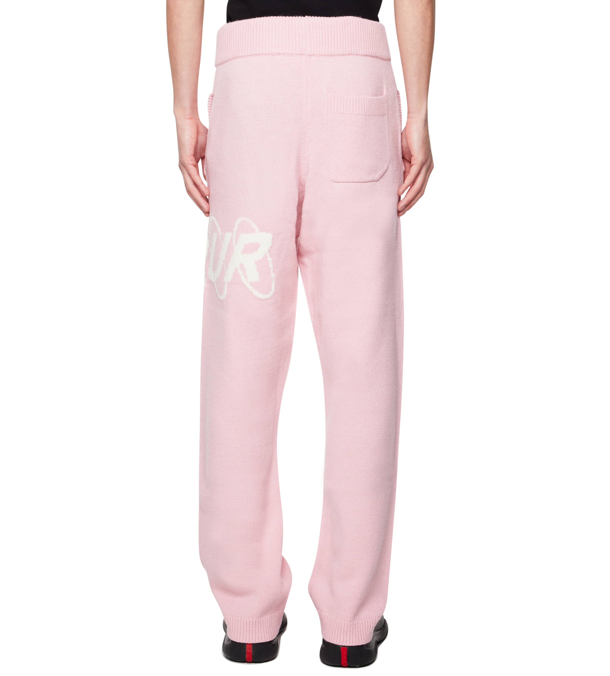 Big Circles Knitted Pants Soft Pink