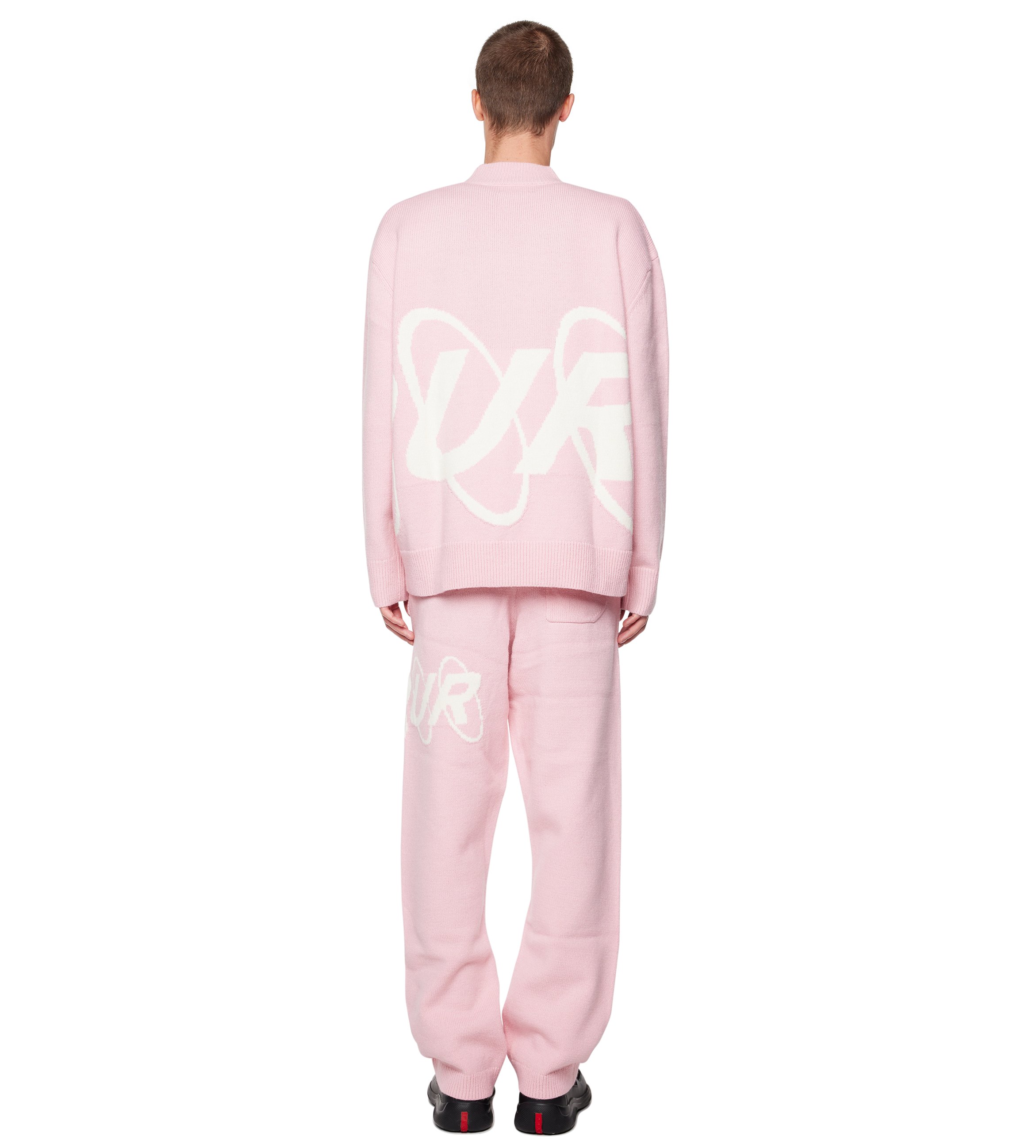 Big Circles Knitted Crewneck Soft Pink