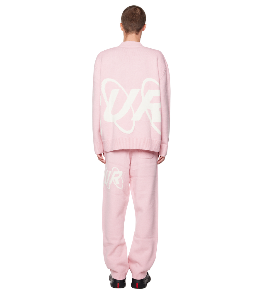 Big Circles Knitted Crewneck Soft Pink