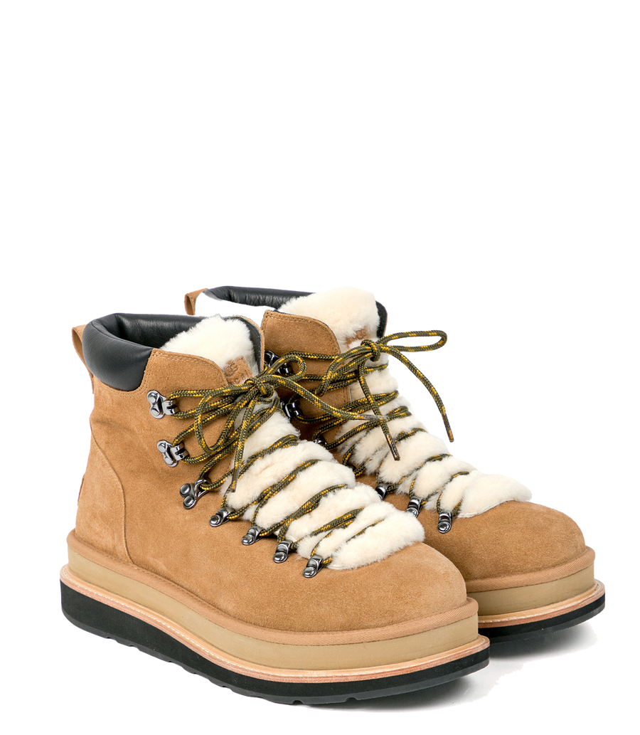 UGG x Sacai Hiker in Chestnut