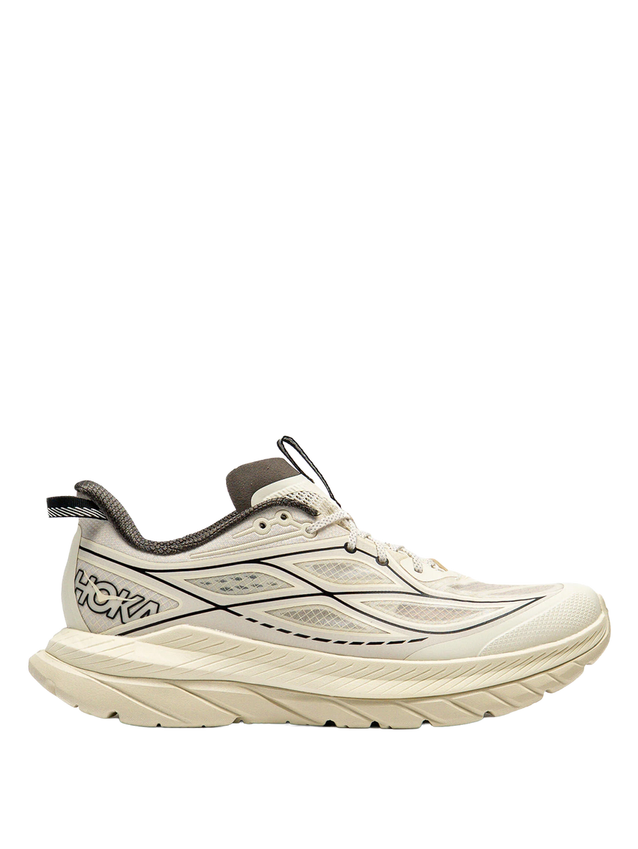 HOKA ONE Mach Remastered in Eggshell / Asphalt Grey