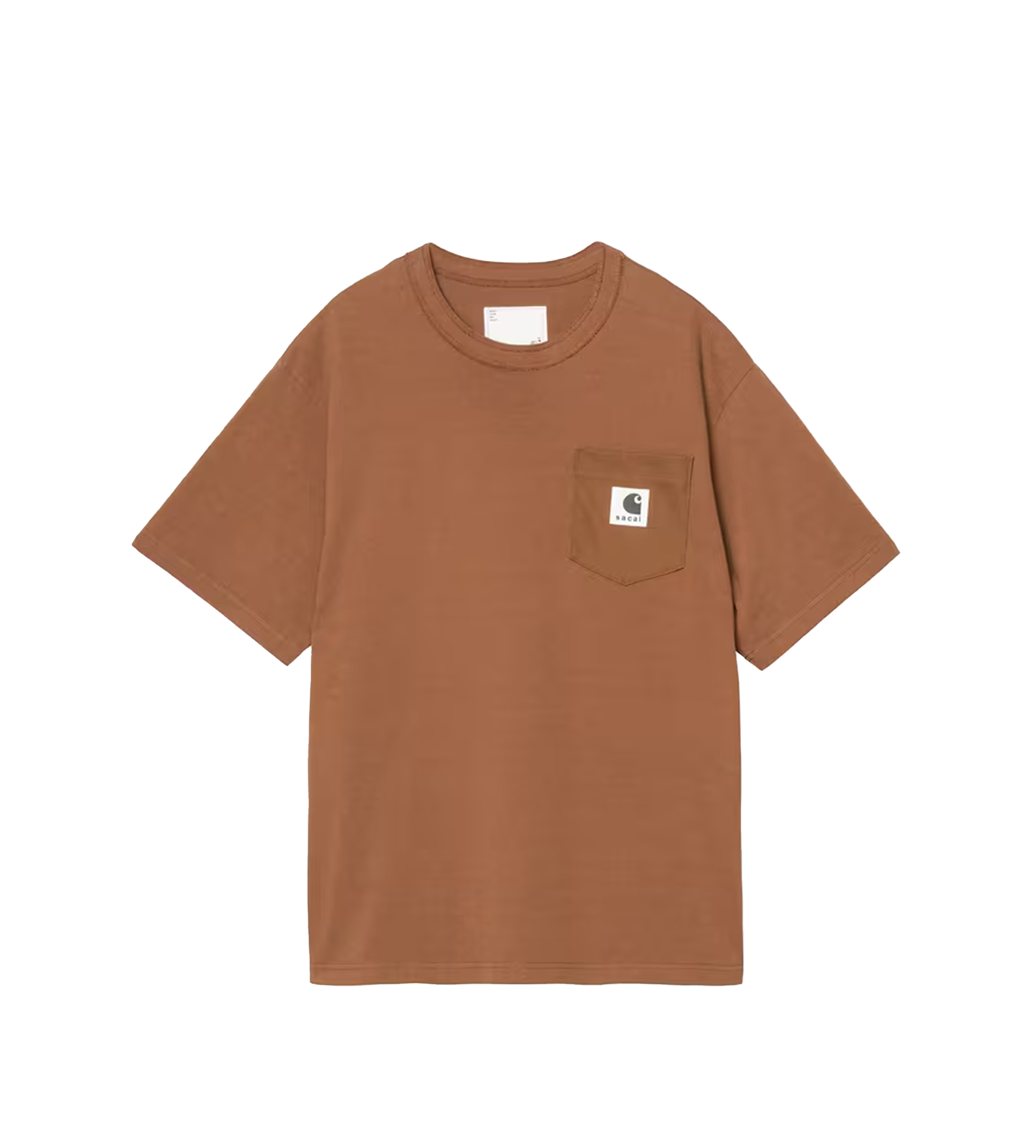 Sacai x Carhartt WIP Cotton Jersey T-Shirt in Sacai in Dark Beige