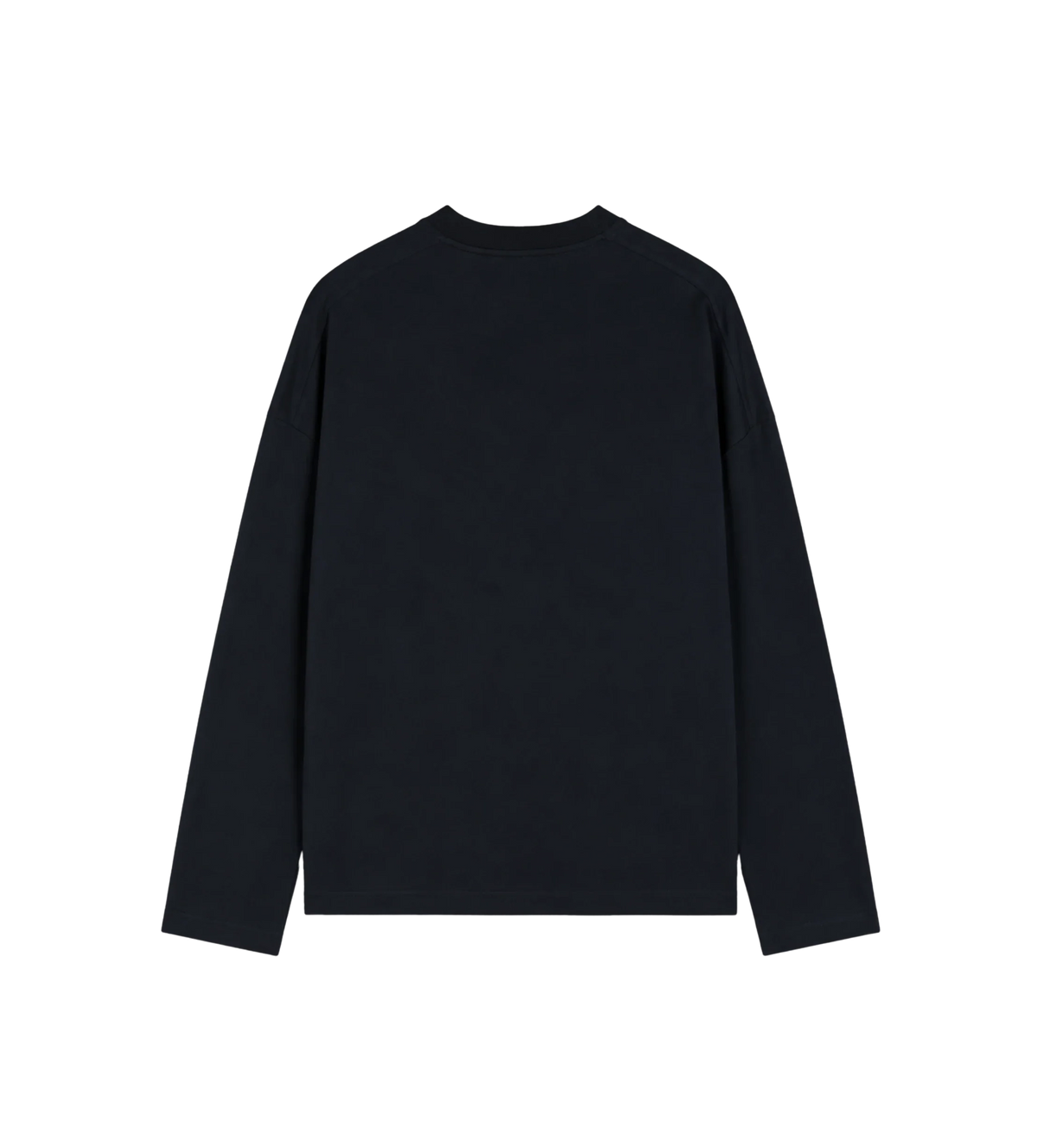 Katoen Crew-Neck T-Shirt Zwart