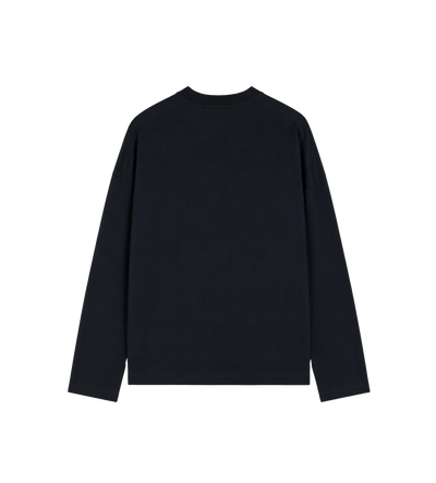 Katoen Crew-Neck T-Shirt Zwart