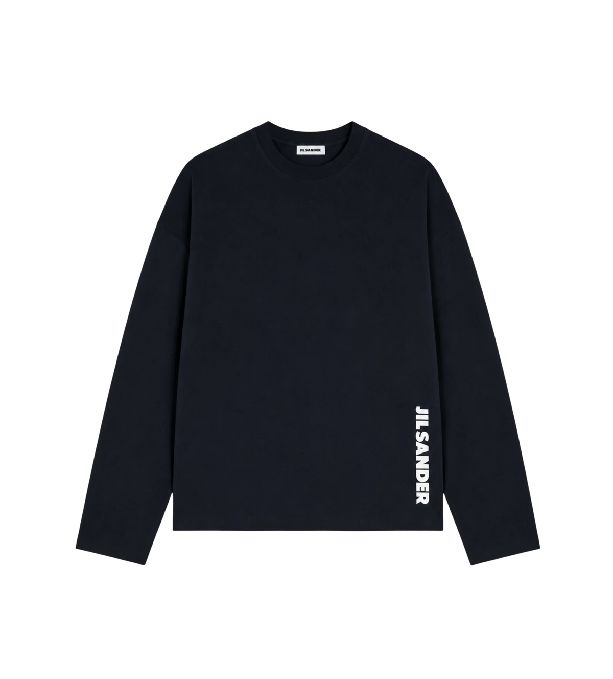 Katoen Crew-Neck T-Shirt Zwart