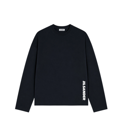 Katoen Crew-Neck T-Shirt Zwart