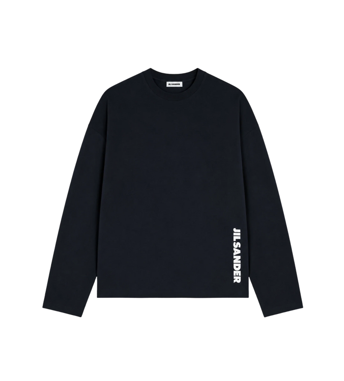 Katoen Crew-Neck T-Shirt Zwart