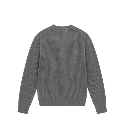 Crewneck Knitted Jumper Grey