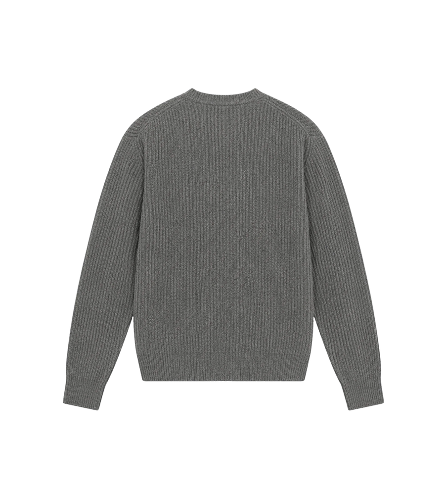 Gebreide Crewneck Trui Grijs