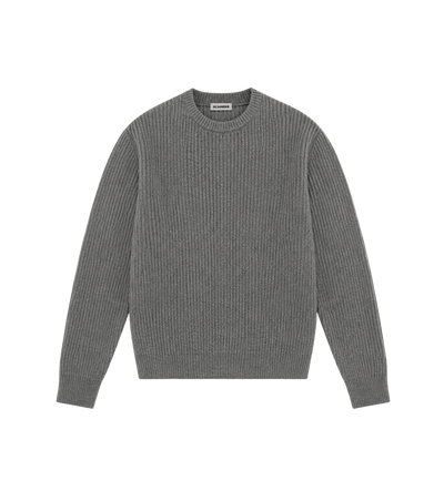 Crewneck Knitted Jumper Grey