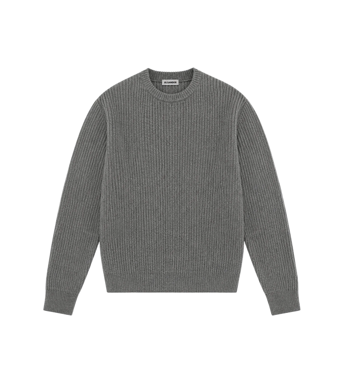 Gebreide Crewneck Trui Grijs