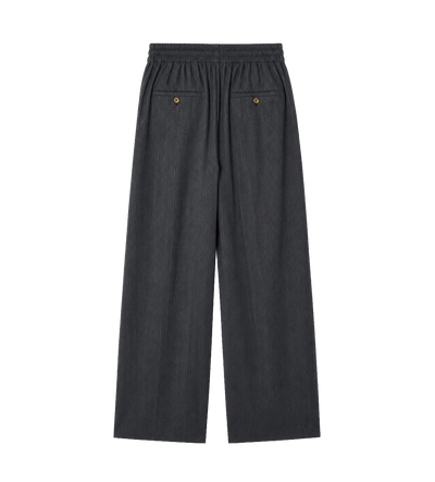 Elastiek Getailleerde Broek Donkergrijs